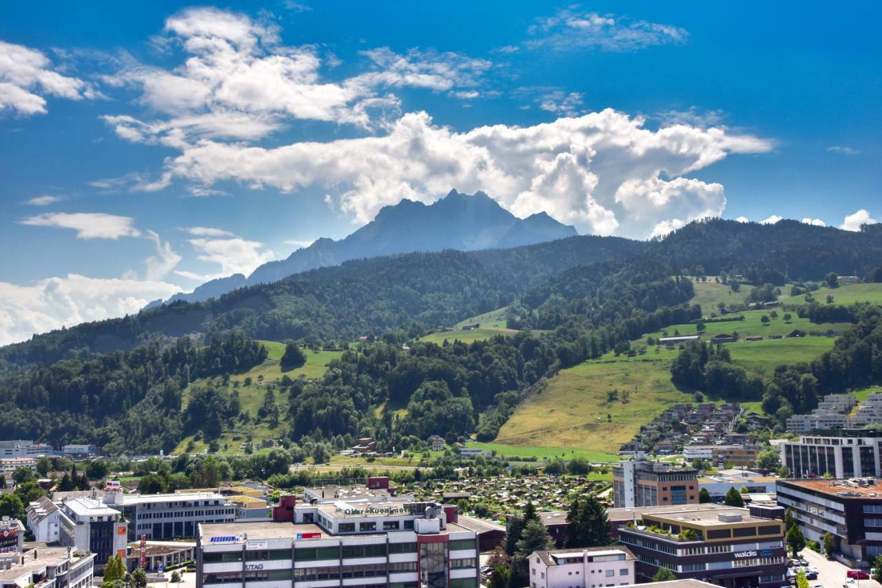 Dream View Apt With Homecinema Netflix & Loggia Lucerne Exterior foto